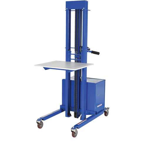 Quick Lift Stacker, Electric Operated, 400 lbs. Capacity, 57" Max Lift Distribution Jean Lapalme