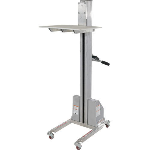 Quick Lift Stacker, Electric Operated, 175 lbs. Capacity, 57" Max Lift Distribution Jean Lapalme