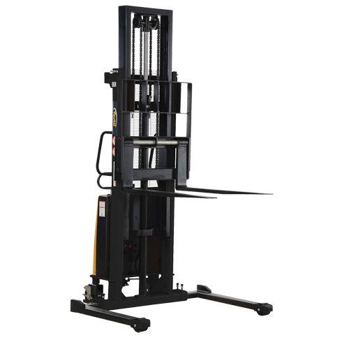 Fork Lift Stacker, Electric Operated, 2000 lbs. Capacity, 63" Max Lift Distribution Jean Lapalme