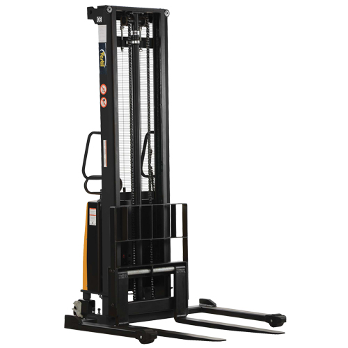 Gerbeur pour chariot &eacute;l&eacute;vateur, Fonctionnement &eacute;lectrique, Capacit&eacute; 2000 lb, Lev&eacute;e max 150" Distribution Jean Lapalme