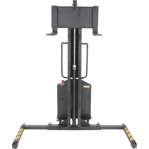 Narrow Mast Powered Lift Stacker, Electric Operated, 1000 lbs. Capacity, 63" Max Lift Distribution Jean Lapalme