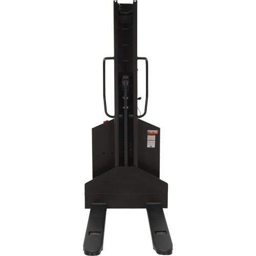 Narrow Mast Powered Lift Stacker, Electric Operated, 1000 lbs. Capacity, 63" Max Lift Distribution Jean Lapalme