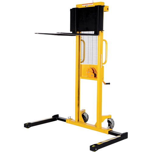 Manual Stacker, Hand Winch Operated, 770 lbs. Capacity, 60" Max Lift Distribution Jean Lapalme