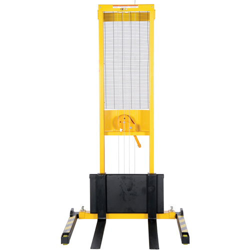 Manual Stacker, Hand Winch Operated, 770 lbs. Capacity, 60" Max Lift Distribution Jean Lapalme