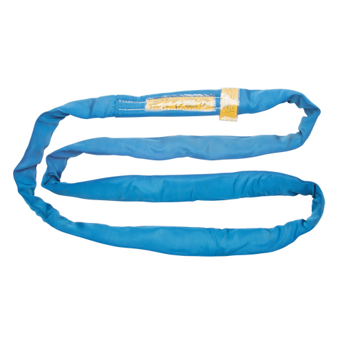 &eacute;lingue de levage en polyester ronde, Bleu, 4" la x 20' lo, 23 000 lb Charge verticale Distribution Jean Lapalme
