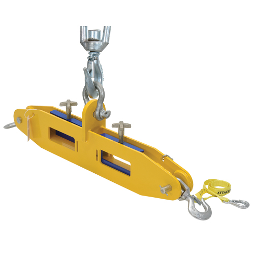 Forklift Lifting Beam, 7" x 2-1/2" Fork Pocket Distribution Jean Lapalme