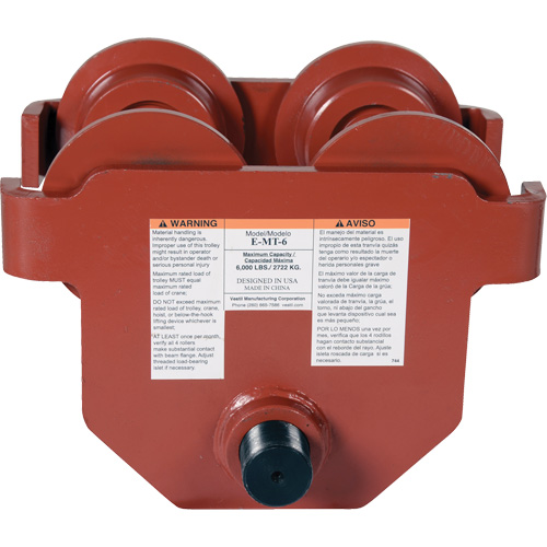 Low Profile Manual Trolley, 6000 lbs. (3 tons) Distribution Jean Lapalme