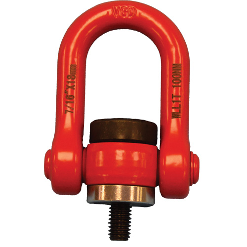 VQ Swivel Hoist Lifting Ring, M8, 12 mm Thread Length, Alloy Steel Distribution Jean Lapalme