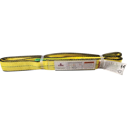 Polyester Web Sling, Double Ply, Twisted Eye, Type 4, 2" W x 8' L, 6400 lbs. Vertical Cap. Distribution Jean Lapalme