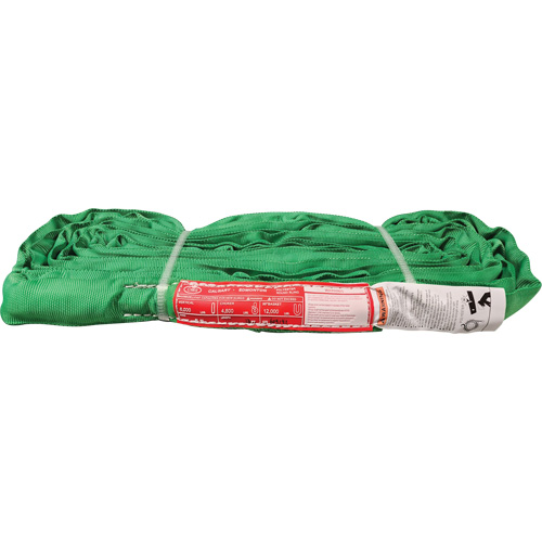 &eacute;lingue ronde en polyester, Vert, 12' lo, 6000 lb Charge verticale Distribution Jean Lapalme