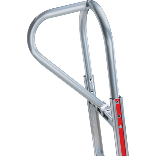 Knocked Down Hand Truck, P-Handle Handle, Aluminum, 52" Height, 500 lbs. Capacity Distribution Jean Lapalme