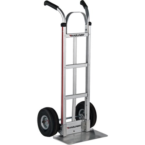 Knocked Down Hand Truck, Dual Handle, Aluminum, 48" Height, 500 lbs. Capacity Distribution Jean Lapalme