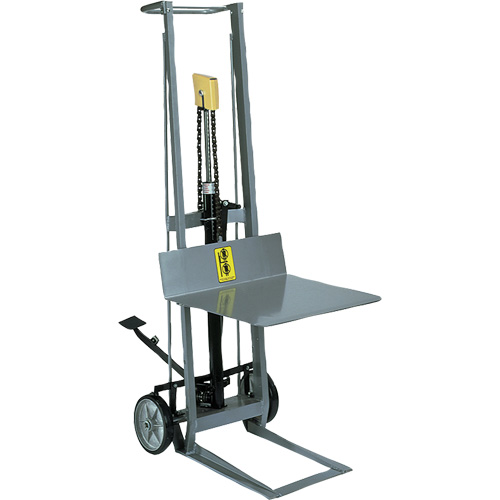 Hydraulic Platform Lift Stacker, Foot Pump Operated, 400 lbs. Capacity, 54" Max Lift Distribution Jean Lapalme