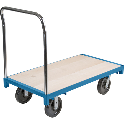 Chariot &agrave; plateforme robuste, 72" lo x 36" la, Capacit&eacute; de 2500 lb, Roues en Nylon Distribution Jean Lapalme