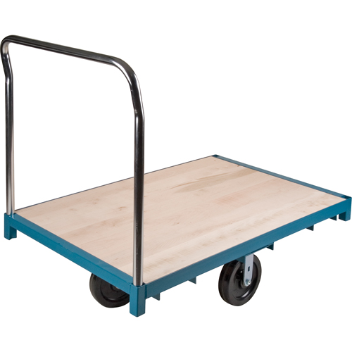 Chariot &agrave; plateforme robuste, 48" lo x 24" la, Capacit&eacute; de 2500 lb, Roues en Nylon Distribution Jean Lapalme