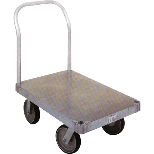Aluminum Platform Truck, 24" W x 36" L, 2000 lbs. Cap., Rubber Wheels Distribution Jean Lapalme