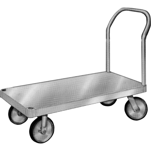 Aluminum Platform Truck, 24" W x 36" L, 2000 lbs. Cap., Rubber Wheels Distribution Jean Lapalme