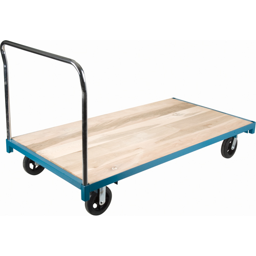 Chariot &agrave; plateforme robuste, 96" lo x 48" la, Capacit&eacute; de 2000 lb, Roues en Caoutchouc Distribution Jean Lapalme