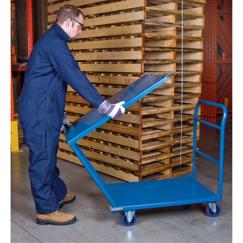 Chariots &agrave; tablettes/plateforme, Acier, 24" la x 36" p x 40" h, Capacit&eacute; de la plateforme 1300 lb Distribution Jean Lapalme