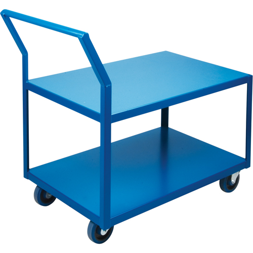 Chariots Surbaiss&eacute;s Robustes, 2 niveaux, 24" la x 36" p x 40" h, 1200 lb Cap Distribution Jean Lapalme