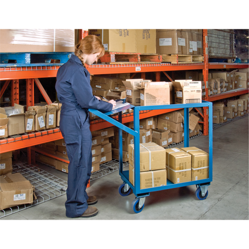 Order Picking Carts, 36" H x 18" W x 46" D, 2 Shelves, 1200 lbs. Capacity Distribution Jean Lapalme