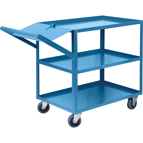 Order Picking Carts, 36" H x 24" W x 52" D, 3 Shelves, 1200 lbs. Capacity Distribution Jean Lapalme