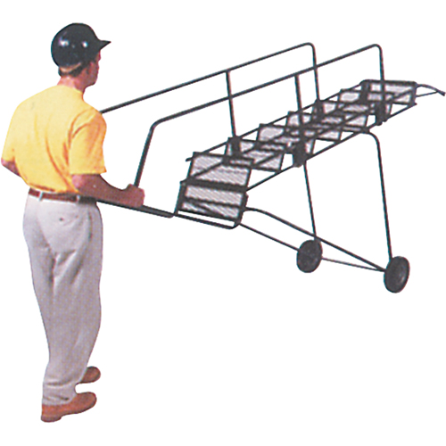 &eacute;chelles mobiles Fold-N-Store, 6 marches, Perfor&eacute;, Hauteur 60" Distribution Jean Lapalme