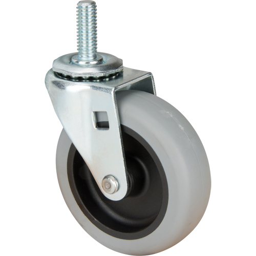 Stem Caster, Swivel, 3" (76 mm) Dia., 80 lbs. (36 kg.) Capacity Distribution Jean Lapalme