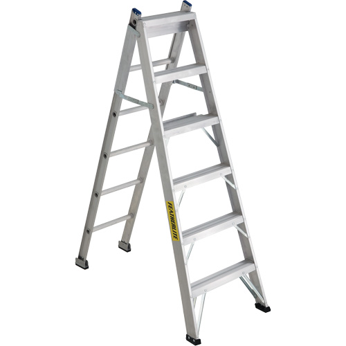 2700 Series Industrial Duty Multi-Way Ladders, 6', Aluminum, 250 lbs. Cap., ANSI 1, CSA 1 Distribution Jean Lapalme