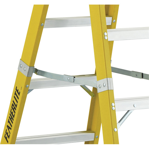 6600 Series Industrial Heavy-Duty 2-Way Stepladders, Fibreglass, 300 lbs. Capacity, 6' Distribution Jean Lapalme