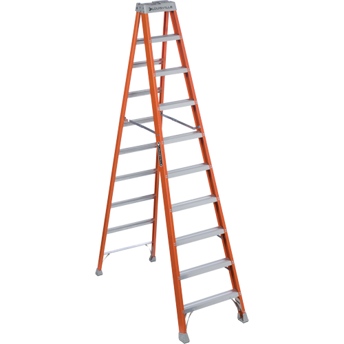 Escabeaux industriels robustes, 10', Fibre de verre, Capacit&eacute; 300 lb, Type 1A Distribution Jean Lapalme