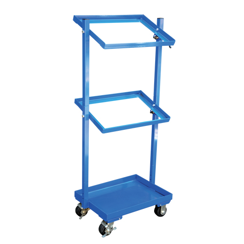Chariot &agrave; cueillette, Acier, 30-11/16" la x 19-1/4" p, 3 tablettes, Capacit&eacute; 300 lb Distribution Jean Lapalme