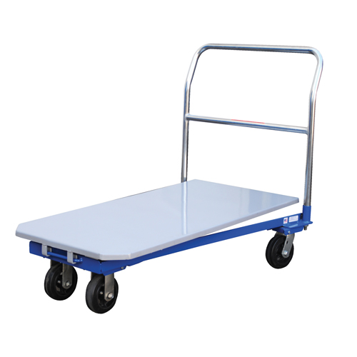 Platform Cart, 48" L x 24" W, 1500 lbs. Capacity, Mold-on Rubber Casters Distribution Jean Lapalme