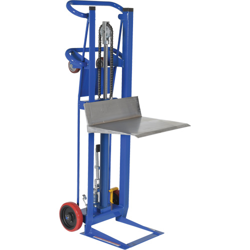 Hydra Lift Platform Stacker, Foot Pump Operated, 750 lbs. Capacity, 52" Max Lift Distribution Jean Lapalme