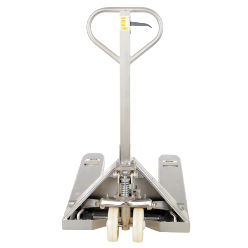 Transpalette, Acier inoxydable, 48" lo x 27" la, Capacit&eacute; 5500 lb Distribution Jean Lapalme
