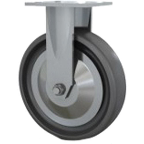 Roulette robuste, Fixe, 8" (203,2 mm), Elastom&egrave;re dur, 1000 lb (453,6 kg) Distribution Jean Lapalme