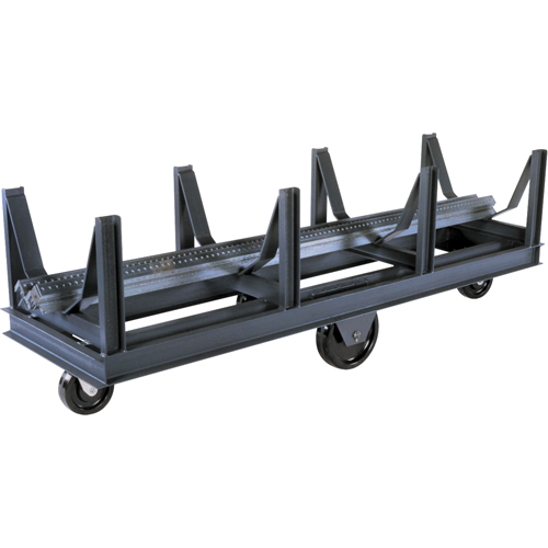 Bar Cradle Truck, 96" L x 28" W x 29" H, 10000 lbs. Capacity, Phenolic Wheels Distribution Jean Lapalme