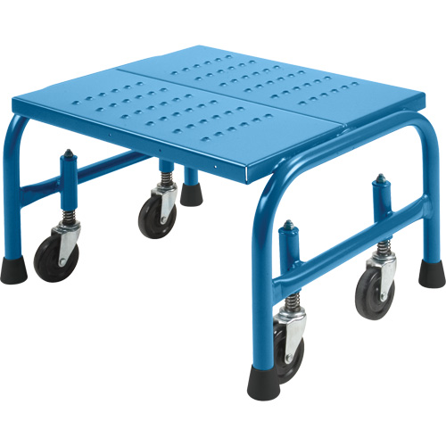 Marche-pied roulant 20 x 16 x 12, 1 marches, Largeur de la marche 18", Hauteur de la plateforme 12", Acier Distribution Jean Lapalme