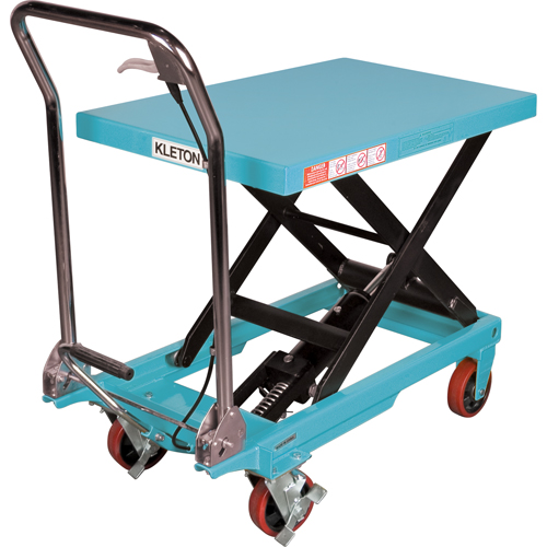 Heavy-Duty Hydraulic Scissor Lift Table, 32" L x 19-3/4" W, Steel, 660 lbs. Capacity Distribution Jean Lapalme