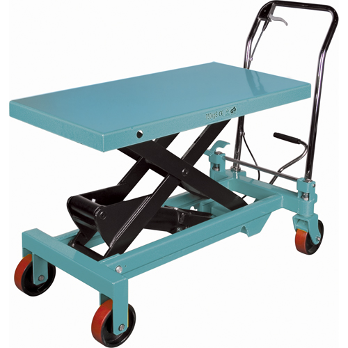 Heavy-Duty Hydraulic Scissor Lift Table, 39-3/8" L x 20-1/8" W, Steel, 1650 lbs. Capacity Distribution Jean Lapalme