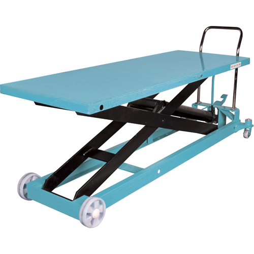 Heavy-Duty Hydraulic Scissor Lift Table, 80-1/8" L x 29-1/2" W, Steel, 2200 lbs. Capacity Distribution Jean Lapalme