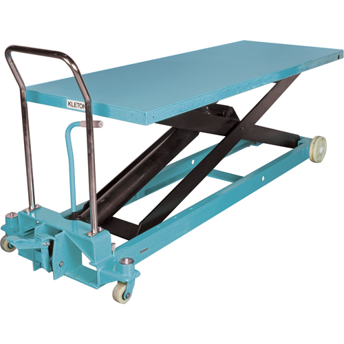 Heavy-Duty Hydraulic Scissor Lift Table, 80-1/8" L x 29-1/2" W, Steel, 2200 lbs. Capacity Distribution Jean Lapalme