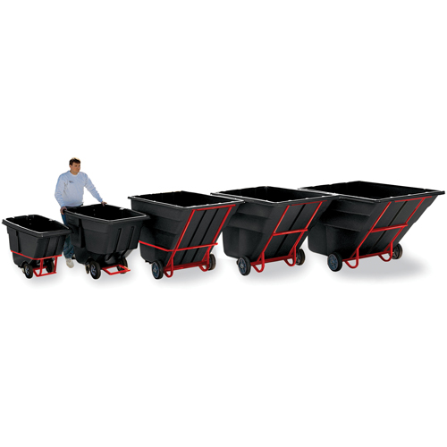 Tilt Truck, Polyethylene, 1-1/2 cu. yd., 1200 lbs. Load Capacity Distribution Jean Lapalme