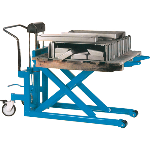 Hydraulic Skid Scissor Lift/Table, 42-1/2" L x 20-1/2" W, Steel, 2200 lbs. Capacity Distribution Jean Lapalme