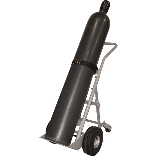 Chariots &agrave; quatre roues pour bouteilles, Roues Pneumatique, Base de 10" la x 8" lo, 1000 lb Distribution Jean Lapalme