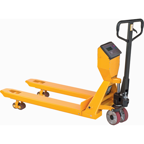 Digital Scale Pallet Truck, 27.5" L x 27.5" W, 5000 lbs. Cap. Distribution Jean Lapalme