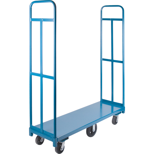 Chariot &agrave; plateforme U-Boat, 60" lo x 18" la x Capacit&eacute; 1500 lb, Roues en Caoutchouc Distribution Jean Lapalme