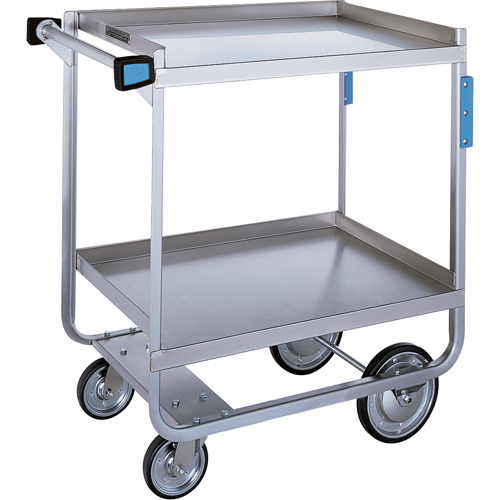 Heavy-Duty U Frame Carts, 2 Tiers, 19-3/8" W x 34-1/2" H x 32-5/8" D, 700 lbs. Capacity Distribution Jean Lapalme