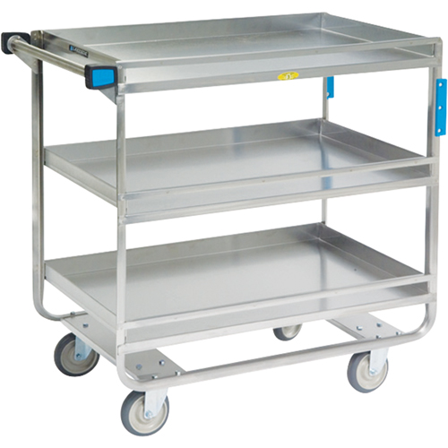 Chariots avec barres de retenue, 3 Tiers, 23" la x 37-1/4" h x 38-5/8" p, Capacit&eacute; 700 lb Distribution Jean Lapalme