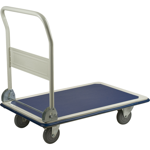 Chariot &agrave; plateforme avec poign&eacute;e pliante, Acier, 660 lb, 35" lo x 23" la, Hauteur 33" Distribution Jean Lapalme